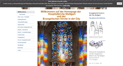 Desktop Screenshot of hospitalkirche-stuttgart.de