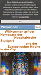 Mobile Screenshot of hospitalkirche-stuttgart.de