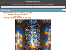 Tablet Screenshot of hospitalkirche-stuttgart.de